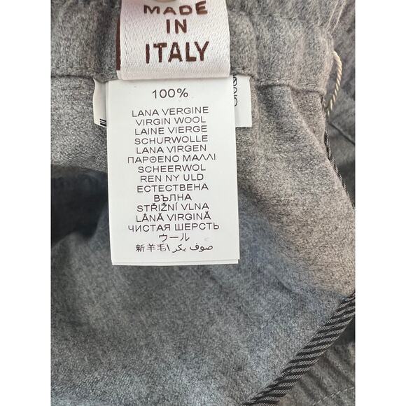 Brunello Cucinelli 100% Wool Monili Gray Pants - Picture 14 of 14